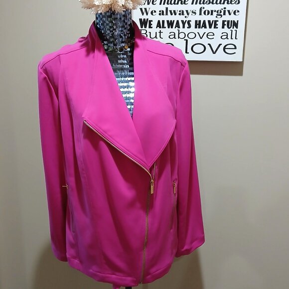 CALVIN KLEIN - Fuschia Jacket - Picture 1 of 9